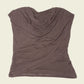 Vintage y2k Morgan draped tube top (S)