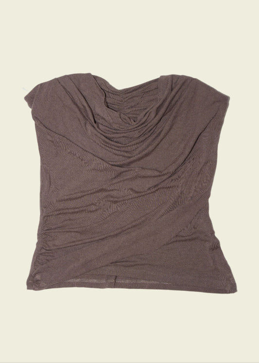 Vintage y2k Morgan draped tube top (S)