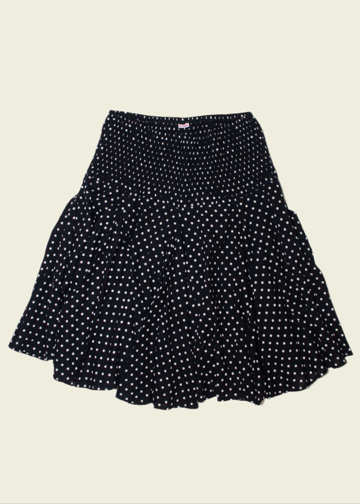 Vintage y2k polkadot midi skirt (S)