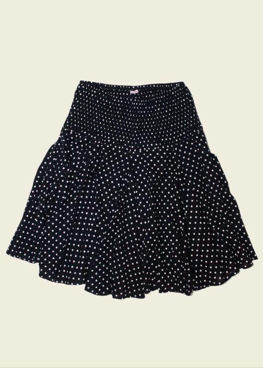 Vintage y2k polkadot midi skirt (S)