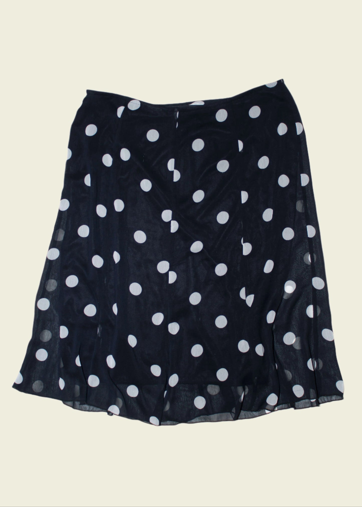 Vintage y2k polkadot midi skirt (M)