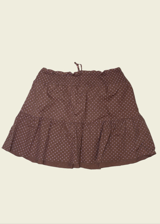 Vintage y2k polkadot mini skirt (M)