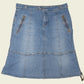Vintage y2k denim midi skirt (M)