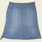 Vintage y2k denim midi skirt (M)