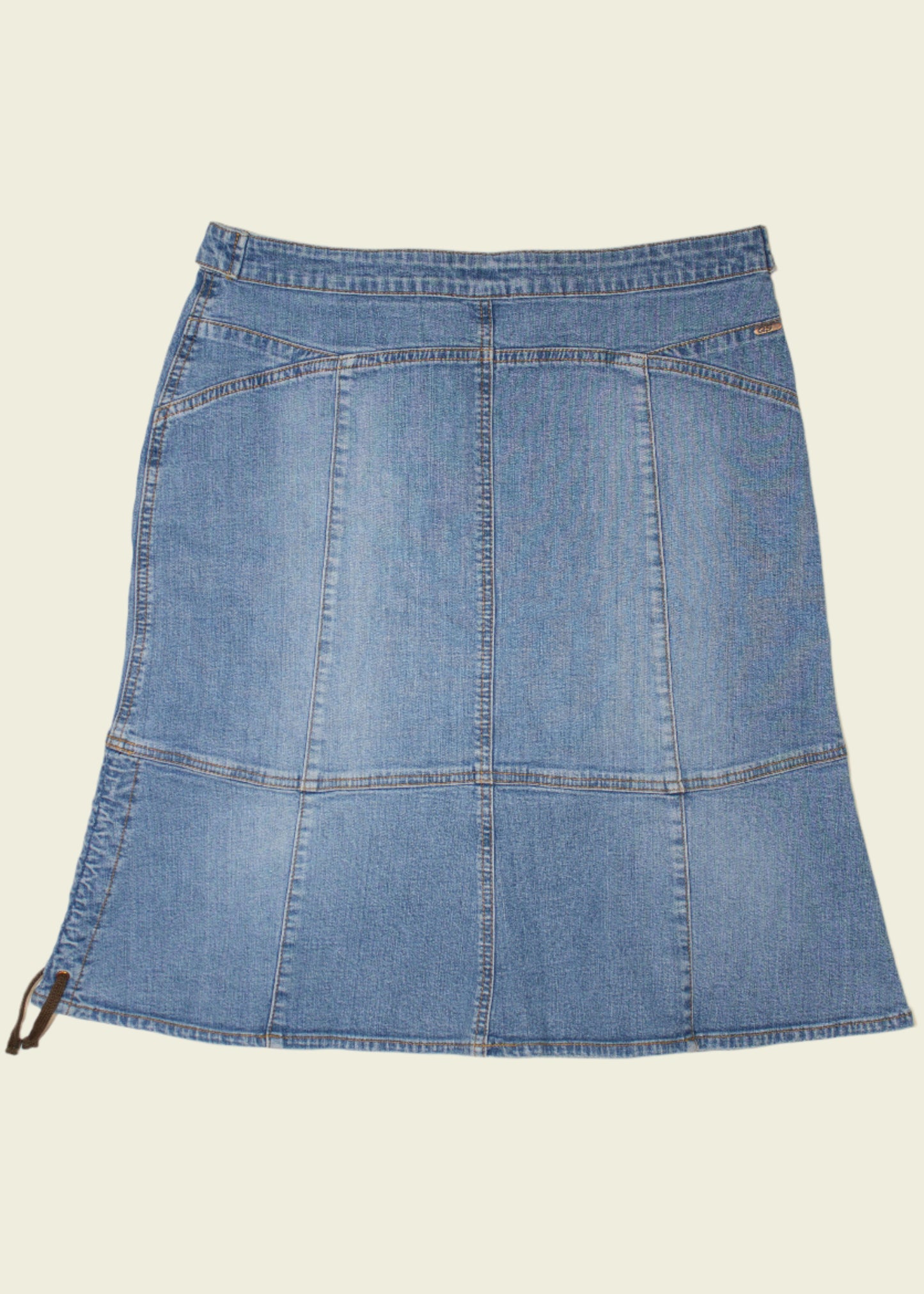 Vintage y2k denim midi skirt (M)