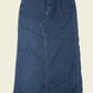 Vintage y2k denim maxi skirt (W27)