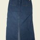 Vintage y2k denim maxi skirt (W27)