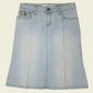 Vintage y2k denim midi skirt (XS)