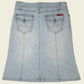 Vintage y2k denim midi skirt (XS)