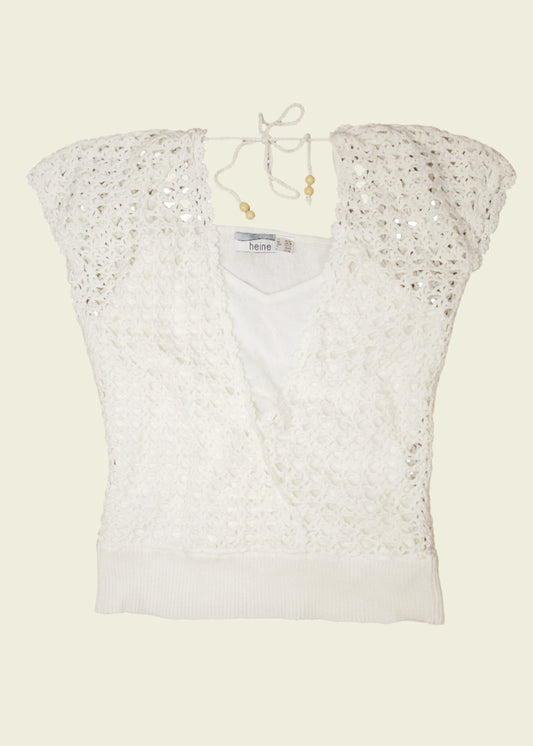 Vintage y2k crochet tee (S)