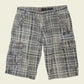 Vintage Checkered Cargo Shorts (W32)