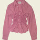 Smocked checkered shirt (ONE SIZE)