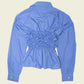 Smocked blue shirt (ONE SIZE)