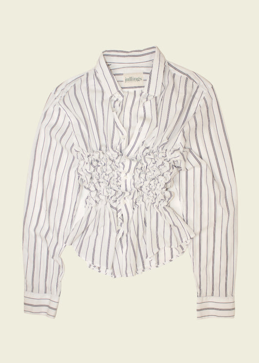 Smocked striped shirt (ONE SIZE)