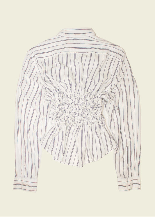 Smocked striped shirt (ONE SIZE)