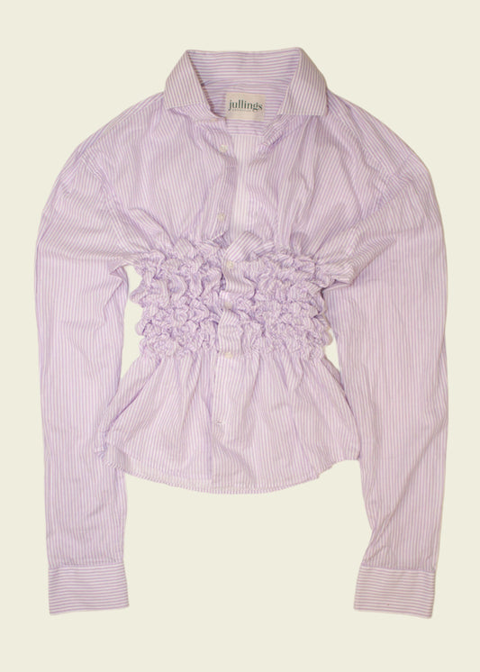 Smocked striped shirt (ONE SIZE)