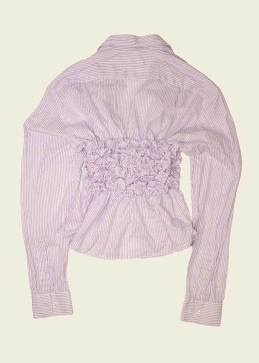 Smocked striped shirt (ONE SIZE)