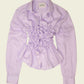 Smocked purple shirt (ONE SIZE)