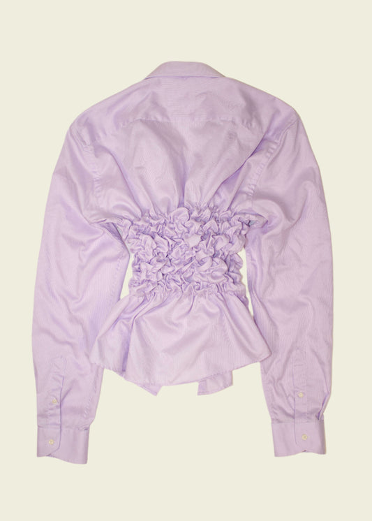Smocked purple shirt (ONE SIZE)