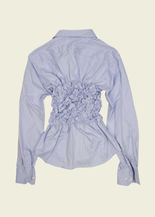 Smocked light blue shirt (ONE SIZE)