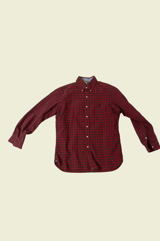 Ralph Lauren Oxford Shirt Red/Yellow Checkered Size M