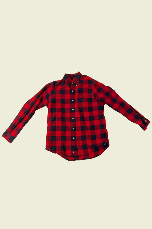 Ralph Lauren Shirt Red/Black Checkered Size M