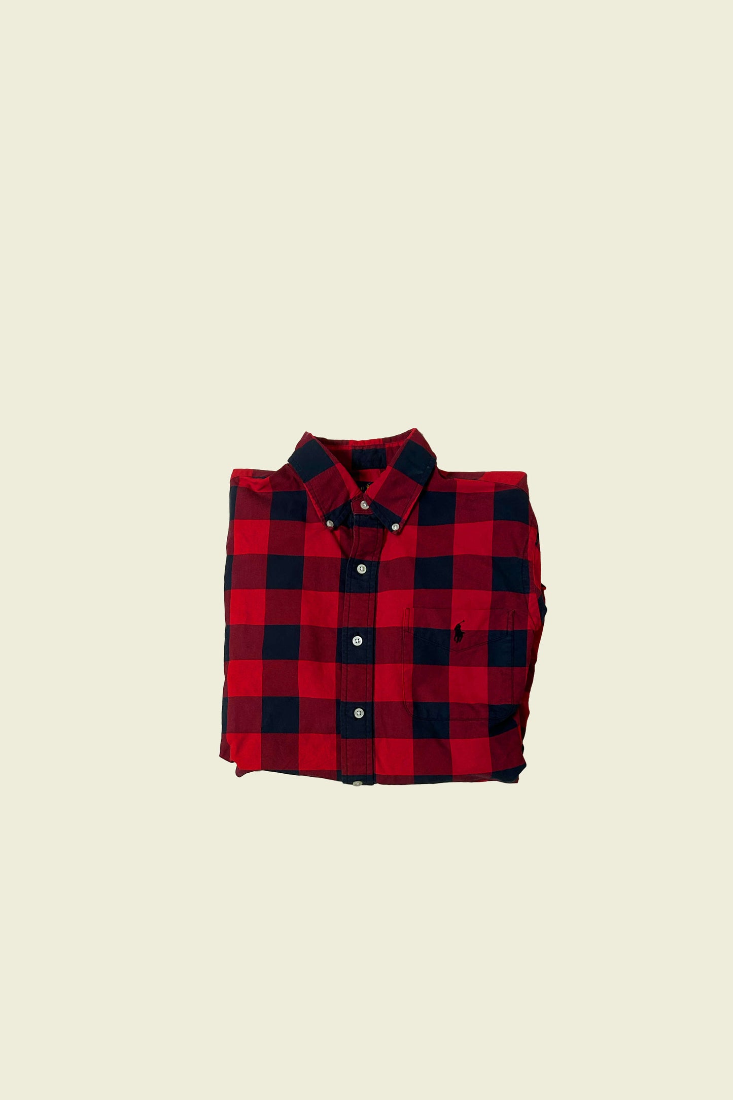 Ralph Lauren Shirt Red/Black Checkered Size M