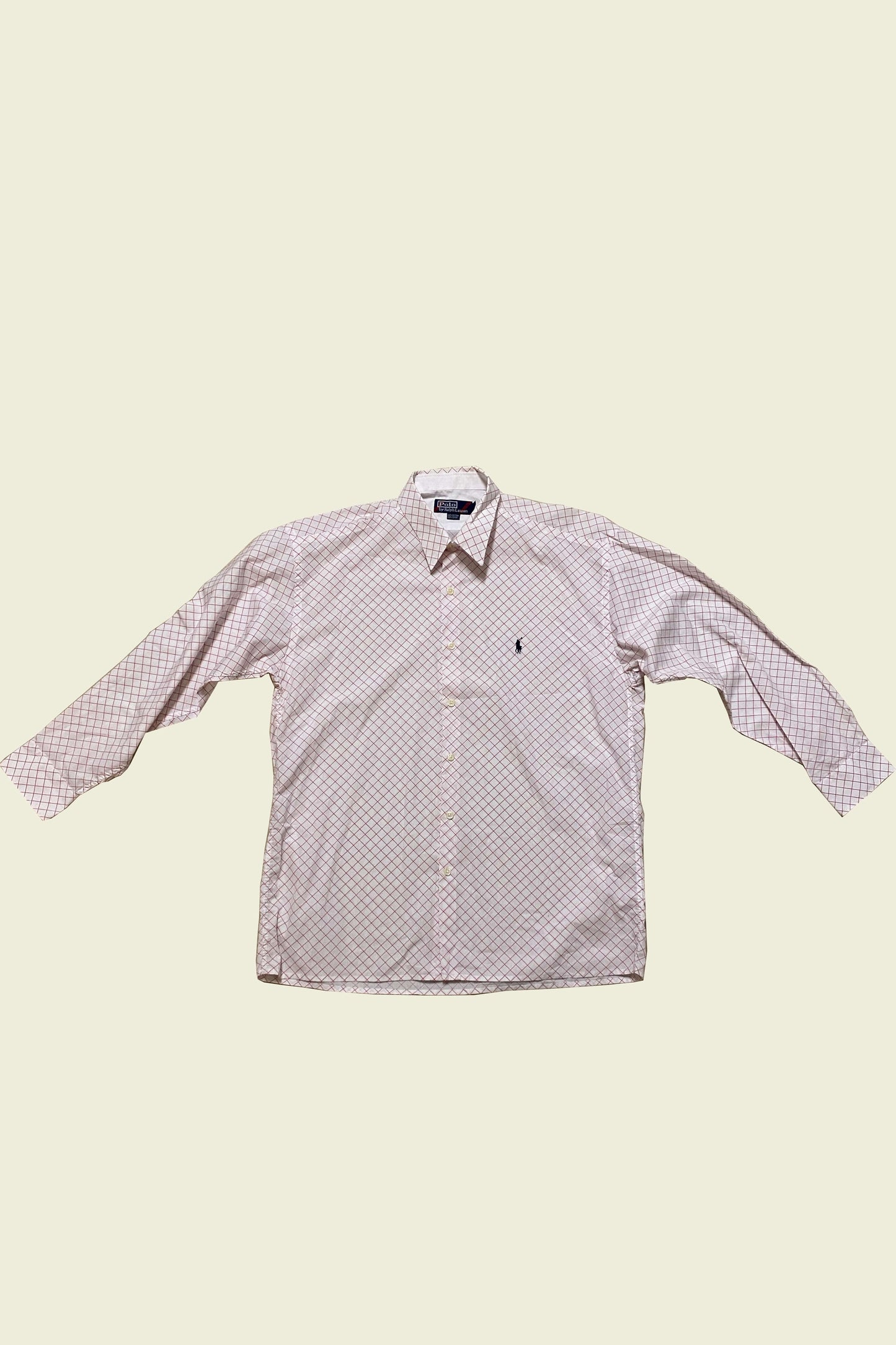 Ralph Lauren Shirt White/Red Checkered Size L