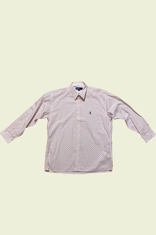 Ralph Lauren Shirt White/Red Checkered Size L