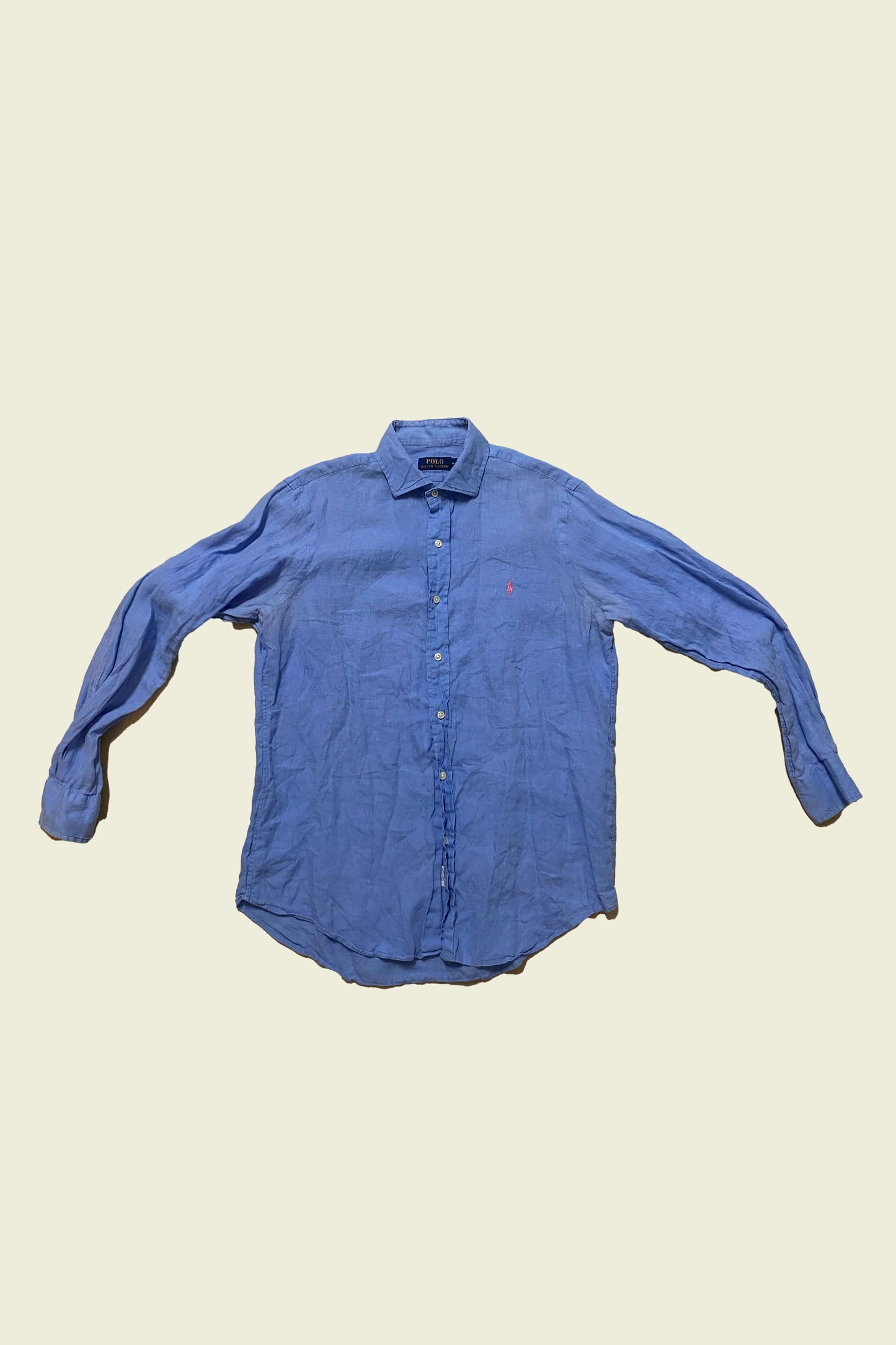 Ralph Lauren Linen Shirt Light Blue Size M