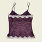 Vintage y2k purple lace cami (S)