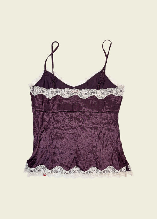 Vintage y2k purple lace cami (S)
