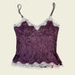 Vintage y2k purple lace cami (S)