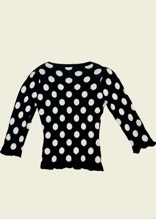 Vintage y2k Fornarina polkadot cardigan (S)