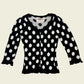 Vintage y2k Fornarina polkadot cardigan (S)