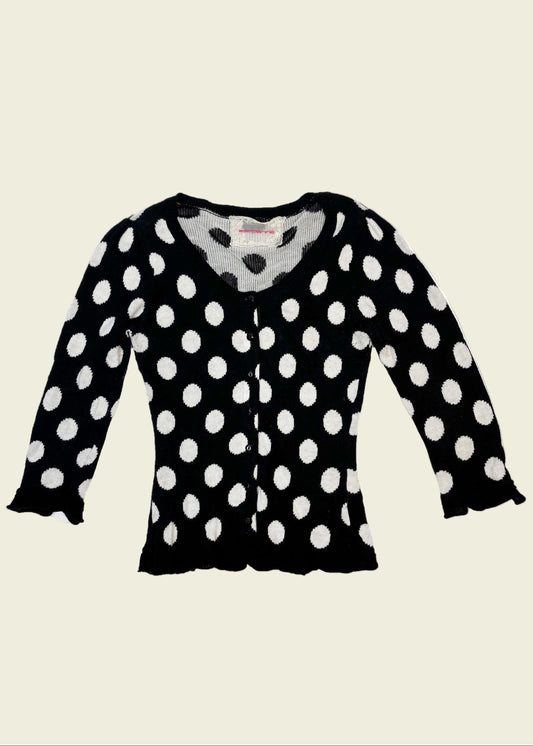 Vintage y2k Fornarina polkadot cardigan (S)