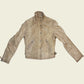 Vintage y2k beige leather jacket (S/M)